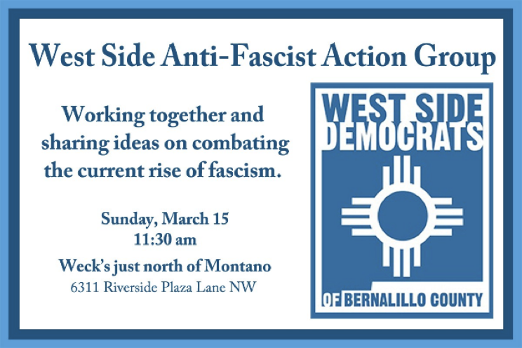 West Side Anti-Fascist Action Group Event Graphic